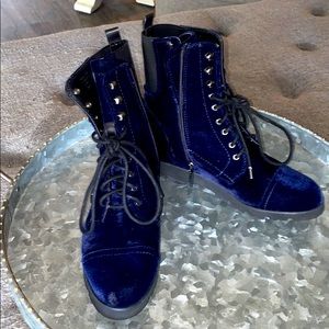 Donald Pliner Velvet Boots